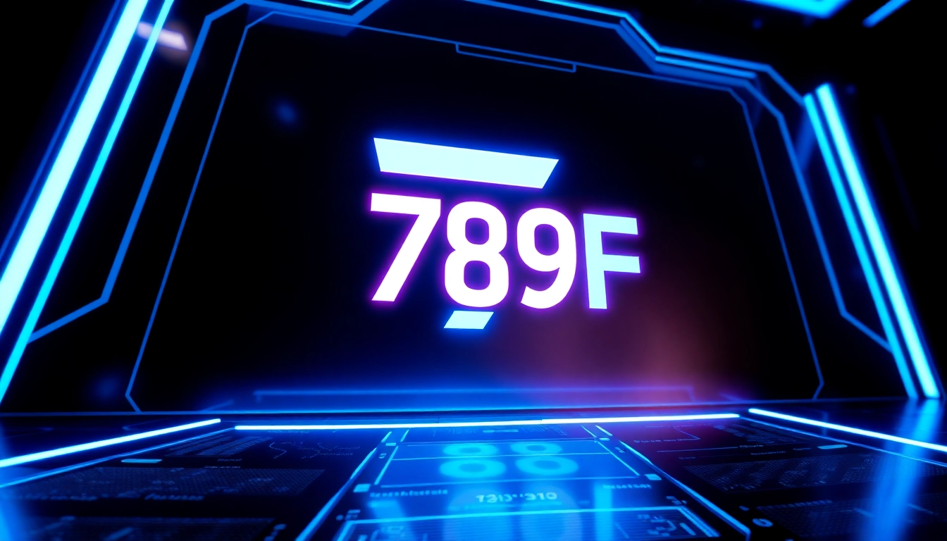 789F brand logo displayed on a sleek digital background highlighting technological innovation and brand presence for easy recognition.