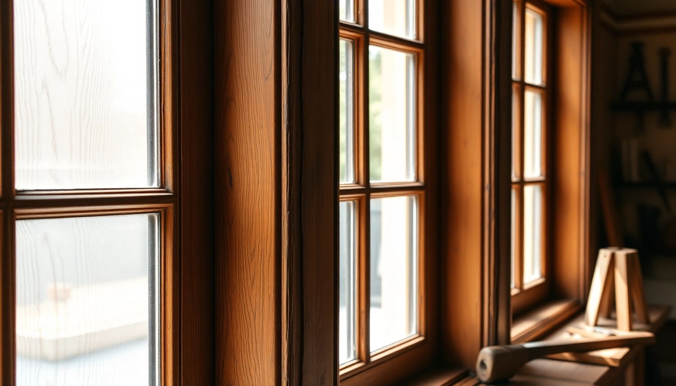 Professional sash window renovation showcasing restored and freshly painted wooden sash windows emphasizing craftsmanship and detail.