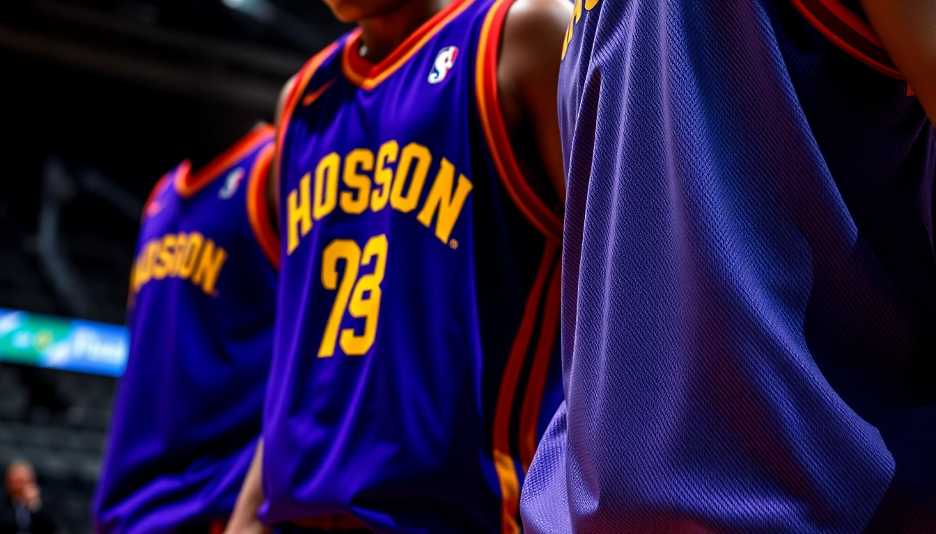 High-quality basketball uniforms showcasing vibrant colors, custom designs, and flexible fabric for optimal performance.