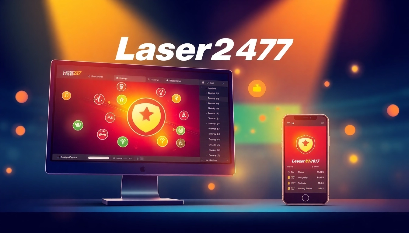 Laser247 online betting platform showcasing sports and casino games with secure transaction icons, emphasizing trust and user engagement for bettors.