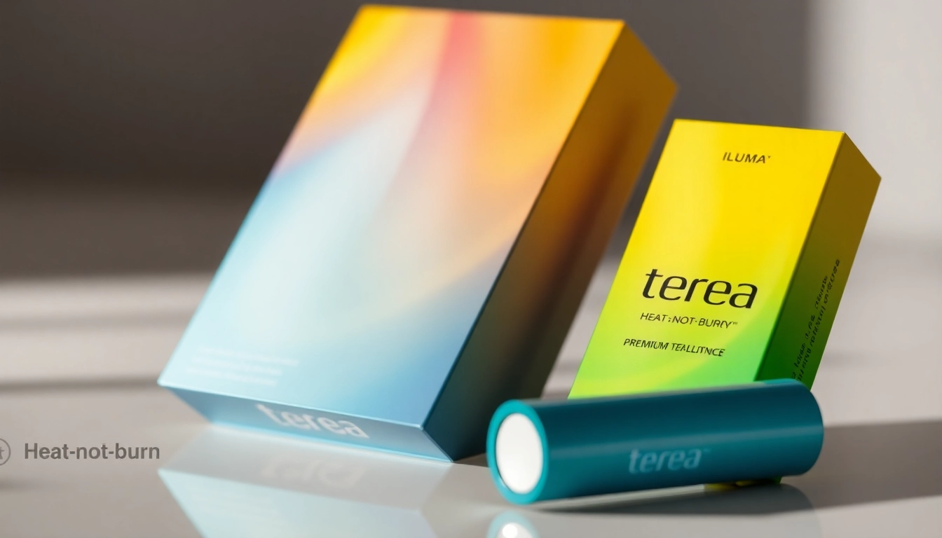 Terea sigara sticks designed for IQOS Iluma, highlighting sleek packaging and distinctive flavors for heated tobacco.