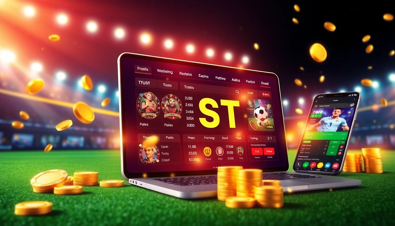Gold365 online betting platform logo displayed on a smartphone screen with sports and casino imagery, emphasizing secure and dynamic gaming experience in India.