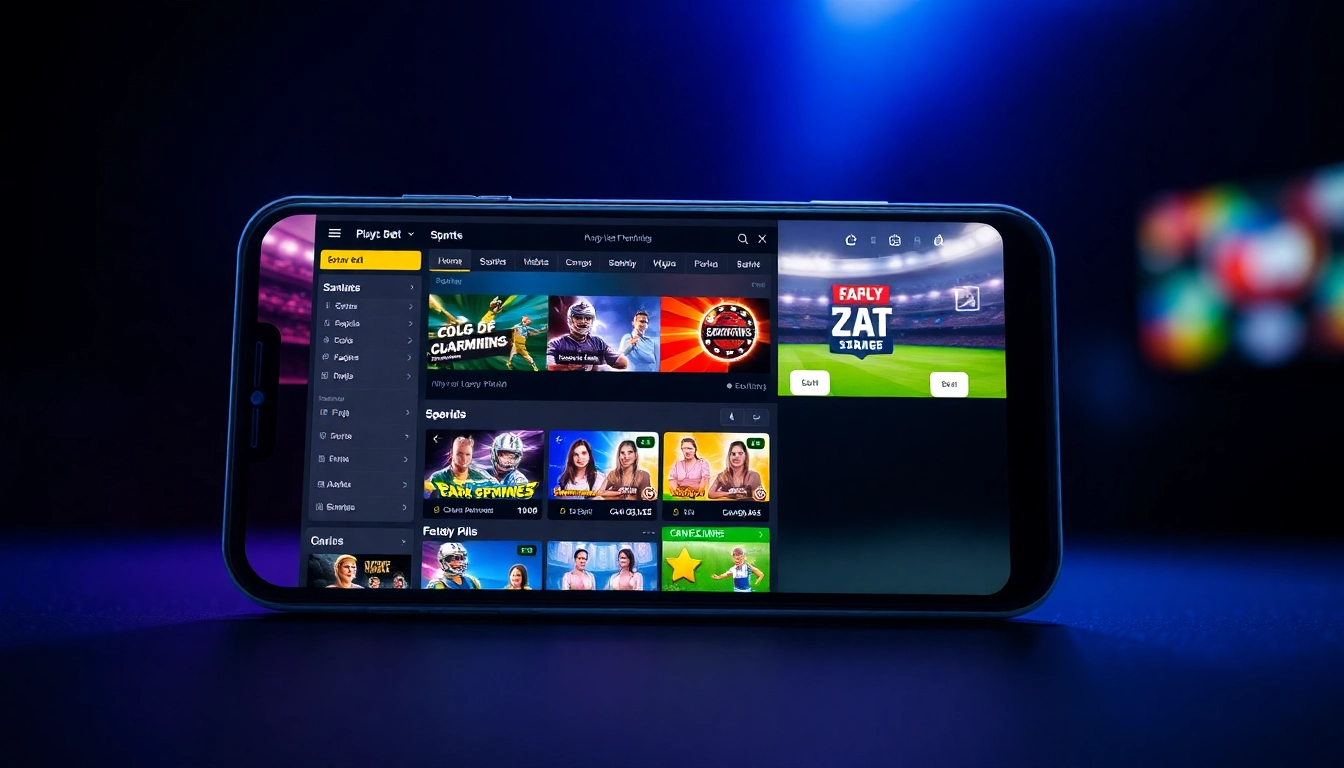 Skyexchange platform in action, featuring live sports betting and casino games on a smartphone, highlighting secure transactions and user engagement for players in India.