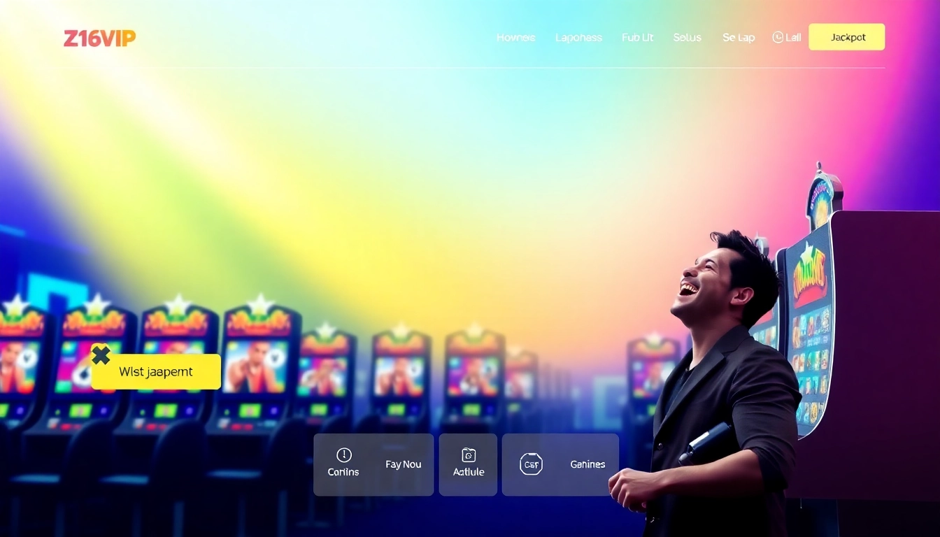Z16vip online casino platform showcasing slot games, secure transactions, and user winnings for