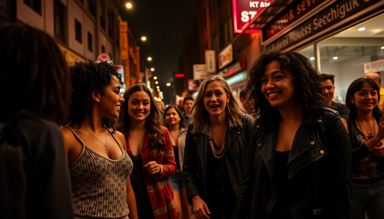 Women engaging in sex za rychle prachy on the city street captured realistically with candid