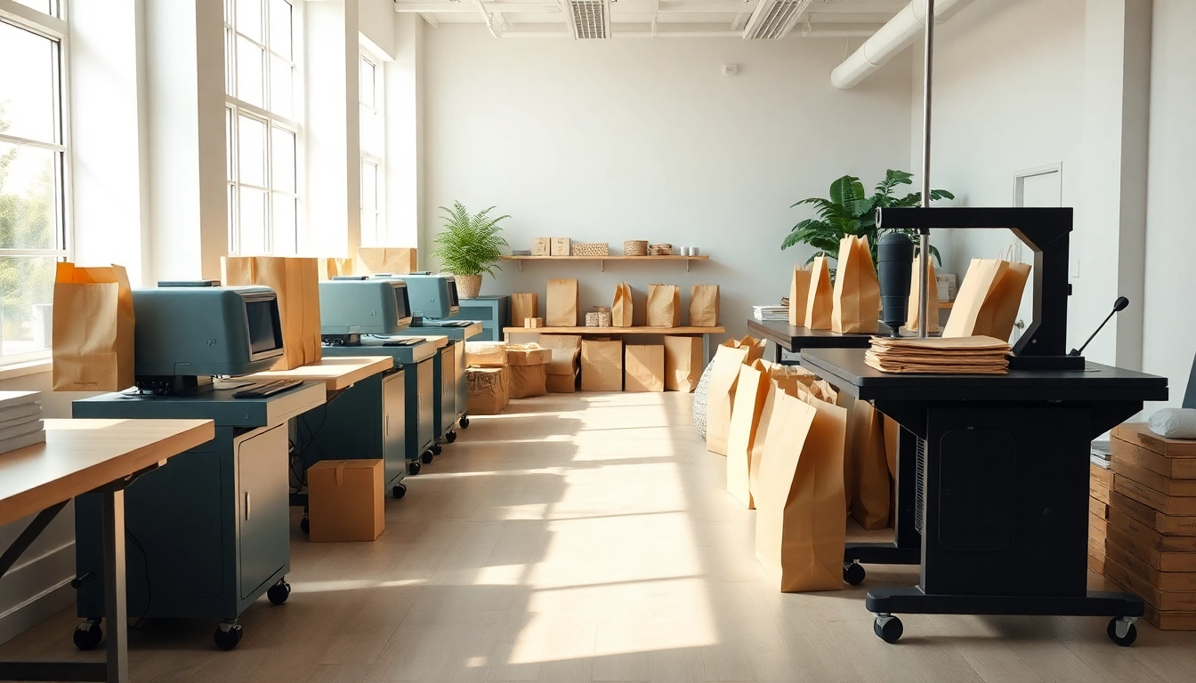 Custom torba papierowa displayed with branding, highlighting its eco-friendly qualities and