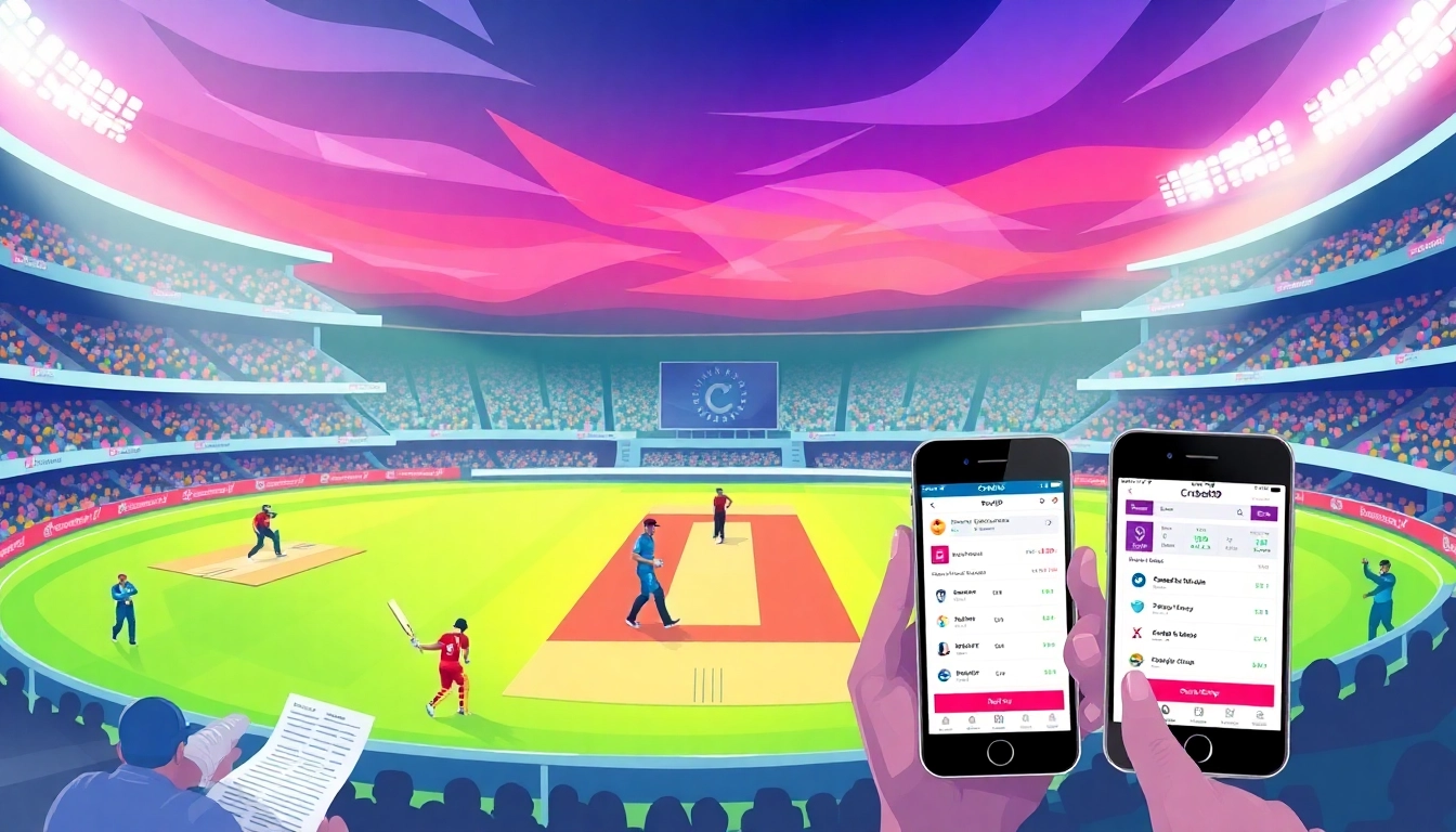 Modern Cricbet99 betting platform showcasing cricket and sports betting with mobile app